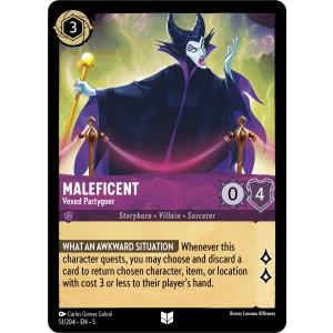 Maleficent - Vexed Partygoer 51/204 Disney Lorcana TCG Shimmering Skies