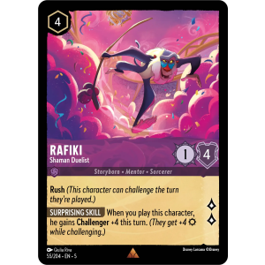 Rafiki - Shaman Duelist 55/204 Disney Lorcana TCG Shimmering Skies