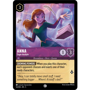 Anna - Eager Acolyte 56/204 Disney Lorcana TCG Shimmering Skies