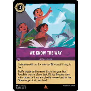 We Know The Way 61/204 Disney Lorcana TCG Shimmering Skies