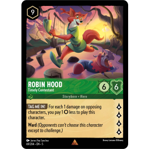 Robin Hood - Timely Contestant 69/204 Disney Lorcana TCG Shimmering Skies