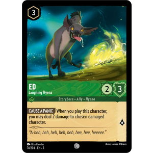 Ed - Laughing Hyena 74/204 Disney Lorcana TCG Shimmering Skies