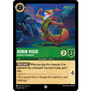 Robin Hood - Archery Contestant 77/204 Disney Lorcana TCG Shimmering Skies