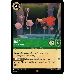 Iago - Fake Flamingo 79/204 Disney Lorcana TCG Shimmering Skies