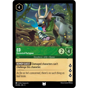 Ed - Hysterical Partygoer 81/204 Disney Lorcana TCG Shimmering Skies