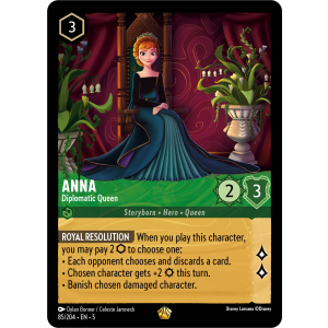 Legendary Anna - Diplomatic Queen 85/204 Disney Lorcana TCG Shimmering Skies