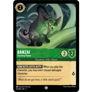 Banzai - Taunting Hyena 87/204 Disney Lorcana TCG Shimmering Skies