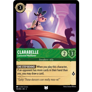 Clarabelle - Contented Wallflower 90/204 Disney Lorcana TCG Shimmering Skies