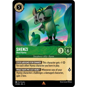 Shenzi - Head Hyena 91/204 Disney Lorcana TCG Shimmering Skies