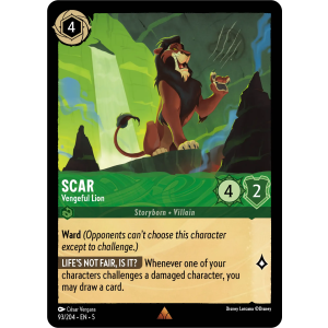 Scar - Vengeful Lion 93/204 Disney Lorcana TCG Shimmering Skies