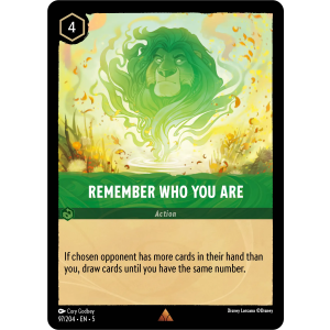 Remember Who You Are 97/204 Disney Lorcana TCG Shimmering Skies