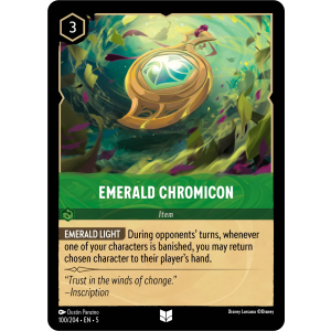 Emerald Chromicon 100/204 Disney Lorcana TCG Shimmering Skies