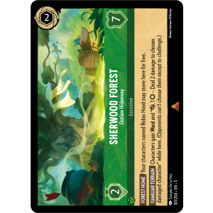 Sherwood Forest - Outlaw Hideaway 101/204 Disney Lorcana TCG Shimmering Skies