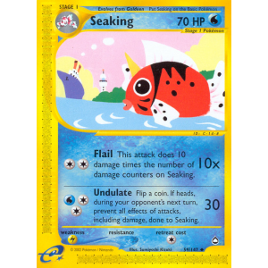 Seaking 59/147 Pokemon TCG E-Card Aquapolis