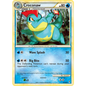 Croconaw 41/95 Pokemon TCG HeartGold & SoulSilver Call of Legends