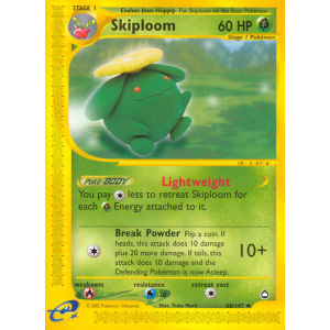 Skiploom 60/147 Pokemon TCG E-Card Aquapolis