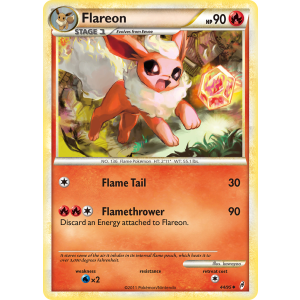 Flareon 44/95 Pokemon TCG HeartGold & SoulSilver Call of Legends