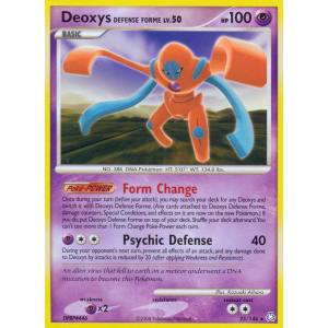 Deoxys Defense Forme 25/146 Pokemon TCG Diamond & Pearl Legends Awakened