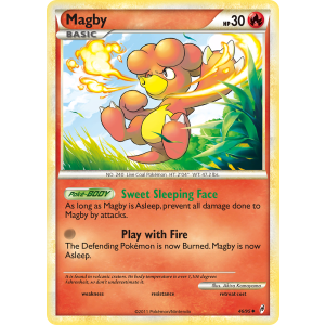 Magby 46/95 Pokemon TCG HeartGold & SoulSilver Call of Legends