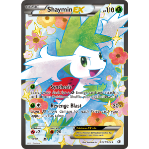 Rare Ultra Shaymin-EX RC21/113 Pokemon TCG Black & White Legendary Treasures