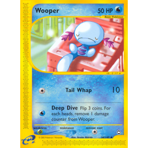 Wooper 66/147 Pokemon TCG E-Card Aquapolis