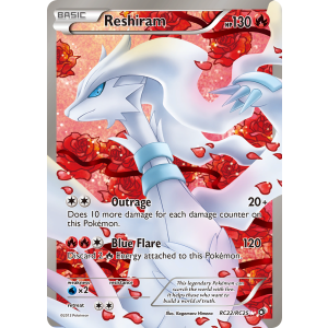 Rare Ultra Reshiram RC22/113 Pokemon TCG Black & White Legendary Treasures