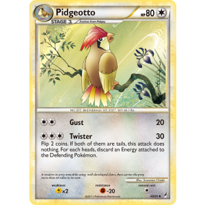 Pidgeotto 48/95 Pokemon TCG HeartGold & SoulSilver Call of Legends