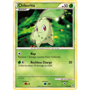 Chikorita 53/95 Pokemon TCG HeartGold & SoulSilver Call of Legends