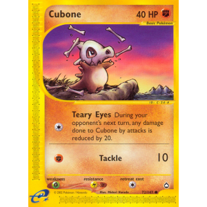 Cubone 72/147 Pokemon TCG E-Card Aquapolis