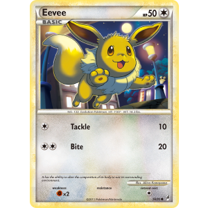 Eevee 56/95 Pokemon TCG HeartGold & SoulSilver Call of Legends