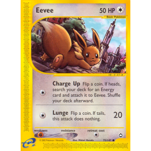 Eevee 75/147 Pokemon TCG E-Card Aquapolis