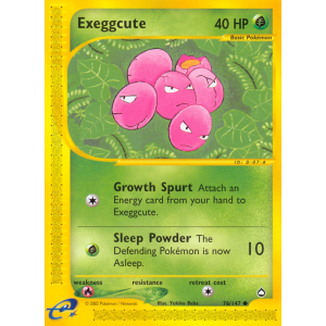 Exeggcute 76/147 Pokemon TCG E-Card Aquapolis