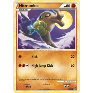 Hitmonlee 58/95 Pokemon TCG HeartGold & SoulSilver Call of Legends