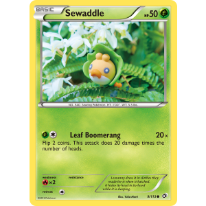 Sewaddle 9/113 Pokemon TCG Black & White Legendary Treasures