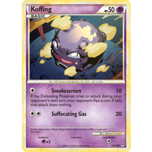 Koffing 60/95 Pokemon TCG HeartGold & SoulSilver Call of Legends