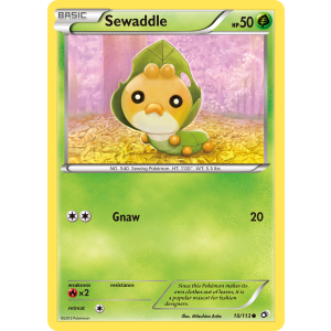 Sewaddle 10/113 Pokemon TCG Black & White Legendary Treasures