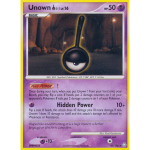 Unown ! 42/146 Pokemon TCG Diamond & Pearl Legends Awakened