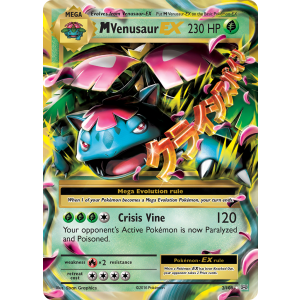 Rare Holo EX M Venusaur-EX 2/108 Pokemon TCG XY Evolutions