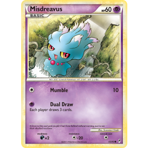 Misdreavus 65/95 Pokemon TCG HeartGold & SoulSilver Call of Legends