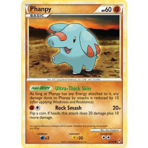 Phanpy 66/95 Pokemon TCG HeartGold & SoulSilver Call of Legends