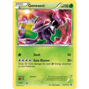 Rare Holo Genesect 16/113 Pokemon TCG Black & White Legendary Treasures