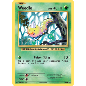 Weedle 5/108 Pokemon TCG XY Evolutions