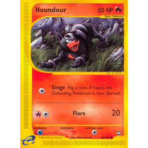 Houndour 86/147 Pokemon TCG E-Card Aquapolis