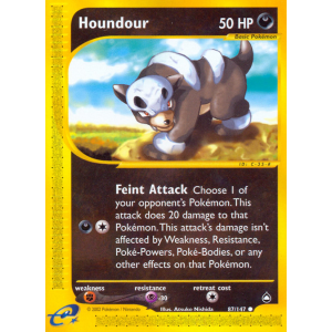 Houndour 87/147 Pokemon TCG E-Card Aquapolis