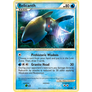 Relicanth 69/95 Pokemon TCG HeartGold & SoulSilver Call of Legends