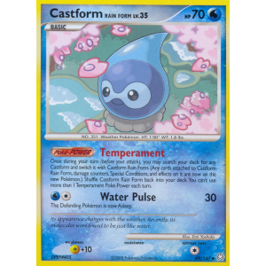 Castform Rain Form 49/146 Pokemon TCG Diamond & Pearl Legends Awakened