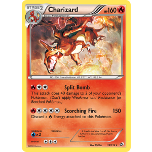 Rare Holo Charizard 19/113 Pokemon TCG Black & White Legendary Treasures