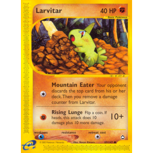 Larvitar 89/147 Pokemon TCG E-Card Aquapolis