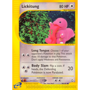 Lickitung 90/147 Pokemon TCG E-Card Aquapolis