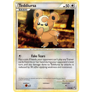 Teddiursa 73/95 Pokemon TCG HeartGold & SoulSilver Call of Legends